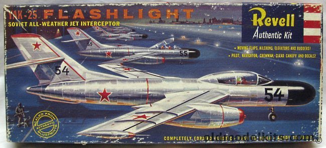Revell 1/50 Yak-25 Flashlight - Soviet All-Weather Interceptor - 'S' Issue, H296-98 plastic model kit